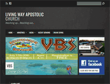 Tablet Screenshot of livingwayapostolic.org